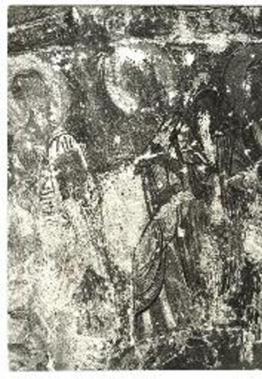 Καραβάς, Ναός Άγ. Μάμα: Άγγελος και απόστολοι Αναλήψεως.