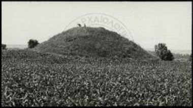 Ρίζια Έβρου. Ο ταφικός τύμβος στην τοποθεσία Τσάγια ή Άγιος Νικόλαος.