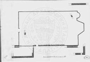 Κάτοψις των παλαιοτέρων τοίχων υπό την στάθμην της βυζαντινής βασιλικής.