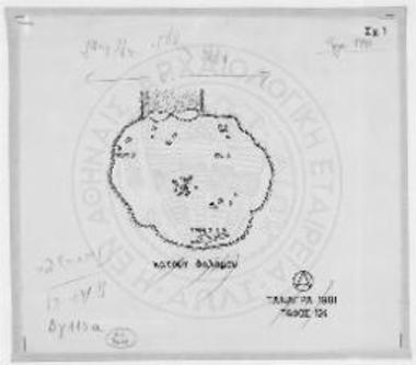 Τάφος 124. Κάτοψη θαλάμου.