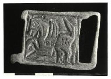 Χάλκινο εξάρτημα ζώνης με παράσταση Πήγασου.