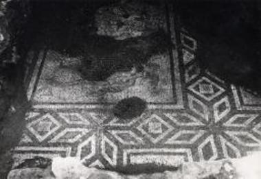 Mosaic floor.