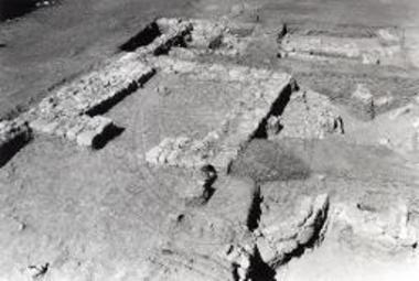 Architectural remains.