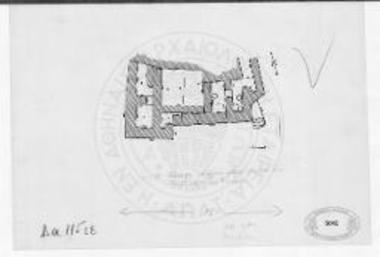 Κάτοψη του υπόγειου χώρου ενός σπιτιού στο Απεσωκάρι της Μεσαράς.