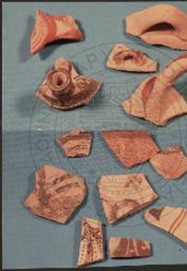 Κεραμεική ΥΕ ΙΙΙΒ από την τομή κοντά στο βόρειο τείχος.