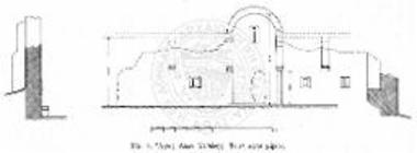 Άγιος Λέων Μεθώνης. Τομή κατά μήκος.