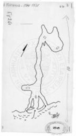 Σκαρίφημα του σπηλαίου Γ της χαράδρας Ιν-Ντερέ (Στρύμης).