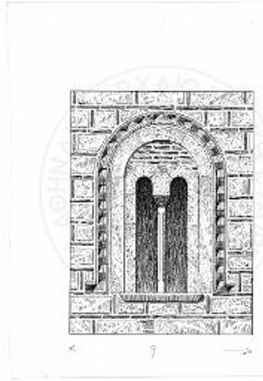 Το αρτίως διατηρηθέν κατά την βόρειον πλευράν της προθέσεως παράθυρον του Ταξιάρχου της Μεσαριάς