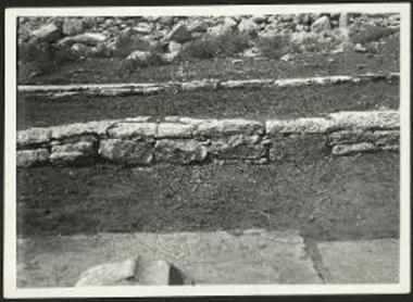 Τμήμα της τοιχοδομίας του σηκού.