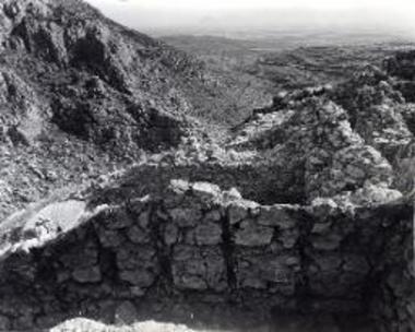 Ανατολική Πτέρυγα Ανακτόρου, Οικία των Κιόνων. Ξυλοδεσιά βόρειας όψεως τοίχου 