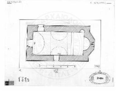 Άγιος Γεώργιος Ανδρούσης. Κάτοψις κατ' αποκατάστασιν.
