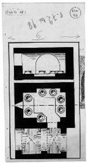Κάτοψις και τομή δοχείου της Μ. Δοχειαρίου
