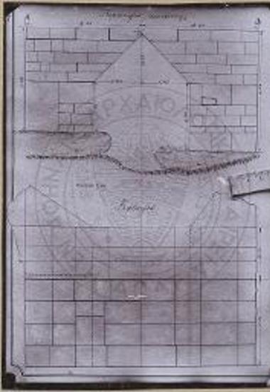 Σχέδιον της επισκευής της γέφυρας της Ελευθέρνης.