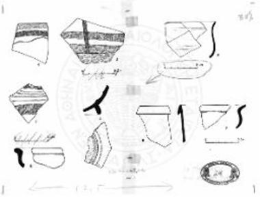 Όστρακα από κλειστά και ανοικτά αγγεία.