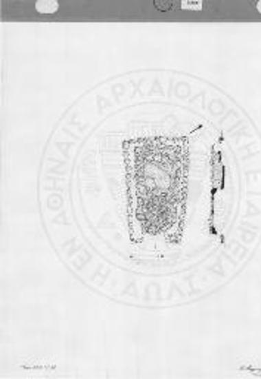 Κάτοψη και τομή Α-Α΄ του τάφου 37.