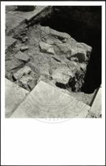 Το θεμέλιο του ΒΑ κίονος του κυρίως ναού.