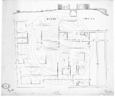 Κάτοψις και τομή του Νεκυομαντείου της Εφύρας.