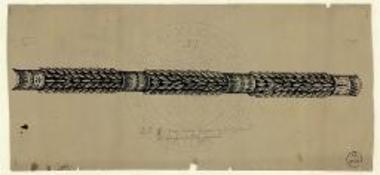 Η περιθέουσα τας πλευράς του Γ΄ τάφου του αεροδρομίου του Σέδες γιρλάνδα.