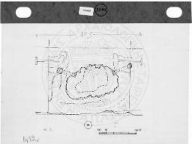 Ανατολικό αέτωμα. Η θέση της πεπλοφόρου Wegner στο γείσο 15, κάτοψη (σχέδιο Γ. Κιαγιά).