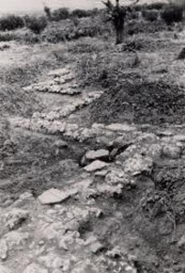 Κουκουνάρα. Τάφρος αποκαλύψασα μεγάλην ΥΕ ΙΙΙ οικίαν εις θέσιν Παληοχώρια.