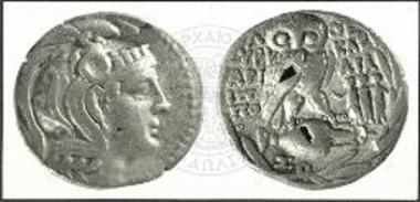 Δωδώνη. Αργυρό τετράδραχμο Αττικής.