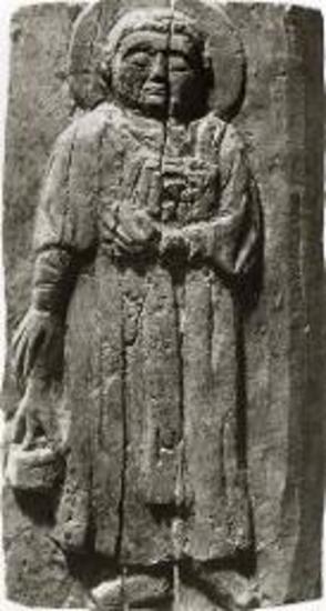 Βασιλική Αρχιερέως Πέτρου. Εικών διακόνου επί οστεΐνου πλακιδίου.