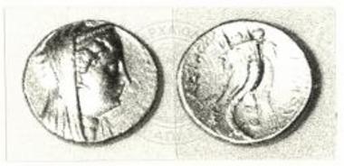 Μεσημβρία. Νότιος τομέας. Χώρος νότια του 4. Χρυσό νόμισμα Αρσινόης Φιλαδέλφου.