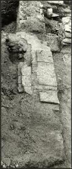 Φίλιπποι. Ο νότιος τοίχος του νάρθηκος του Οκταγώνου Α.