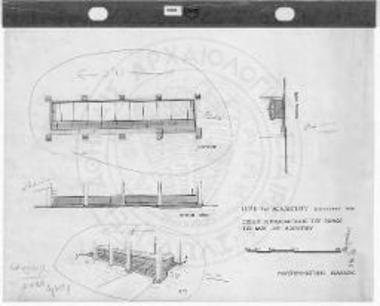 Σχέδια εργασίας για την αποκατάσταση του βωμού του Ασκληπιού.