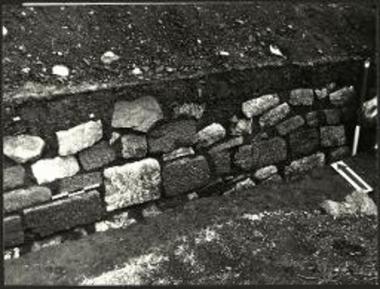 Εσωτερική όψη του τείχους.