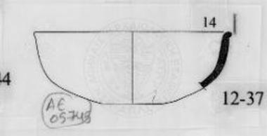 Τρίτη περίοδος. Σκύφος λεπτής κεραμεικής.