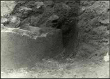 Τομέας Δ26, δυτ. παρειά τοίχου 70β με το κονίαμα.