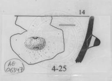 Στόμιο σκύφου με στλιπνό αλείφωμα.