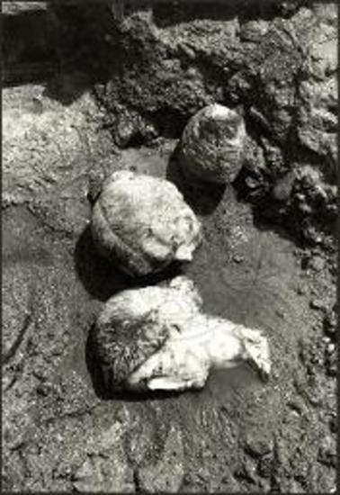 Ανατολικός τομέας. Ένα ιδεαλιστικό κεφάλι και ένα πορτραίτο από το δωμάτιο στα βόρεια του αιθρίου.