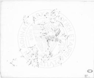 Νότιος τοίχος. Η μεσαία μορφή (σχεδιαστική αποκατάσταση Γ. Μιλτσακάκη).