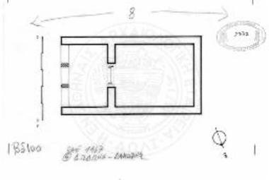 Αναπαράστασις κατόψεως ναΐσκου Λ.