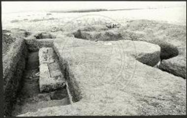 Οχύρωση: α. Γενική άποψη του τείχους από Ν.