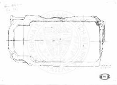 Οικία Διονύσου. Επάνω επιφάνεια του κιονοκράνου του ιωνικού ημικίονα. Σχέδιο Π. Φουντά.