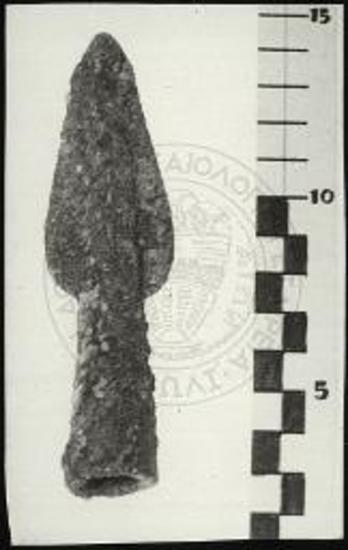 Σπήλαιον Μαρωνείας. Υστερομυκηναϊκή ΙΙΙ αιχμή δόρατος.