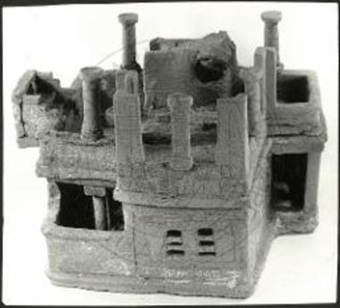 Ομοίωμα μονωρόφου οικίας της ΜΜ ΙΙΙΑ εποχής.