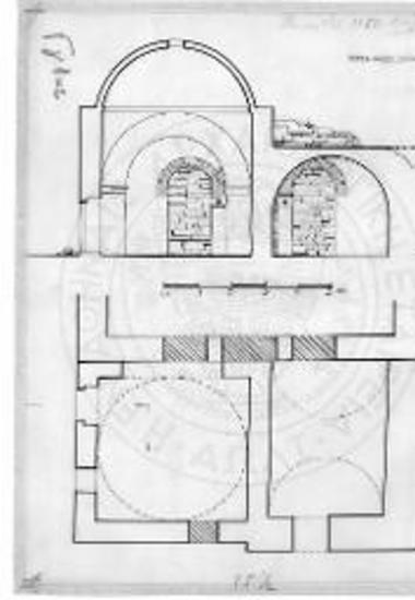 Το επί της δυτικής πλευράς της Τραπέζης επικεκολλημένον μεταγενέστερον θολωτόν κτίσμα (μαγειρείον και αποθήκη).