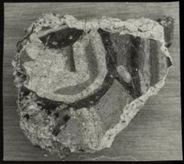 Αγ. Χαράλαμπος Μαρωνείας. Σπάραγμα τοιχογραφίας.