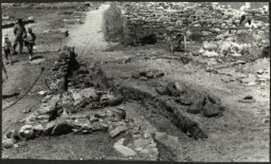 Άποψη ανασκαφής του χώρου κοντά στο Ιερό του Προμαχώνος.