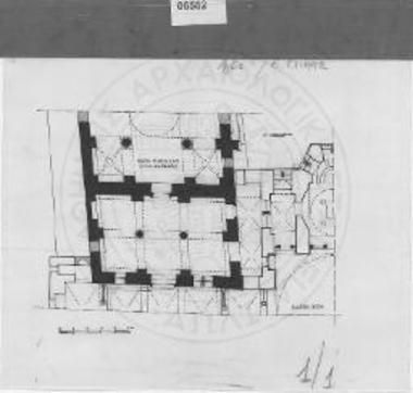 Ο μεταξύ των δύο εκκλησιών χώρος του οποίου εζωγραφήθη κατά τον 11ον αιώνα μόνον το προς Δυσμάς και παρά το προσκυνητάριον διαμέρισμα και απετέλεσε το βορειανατολικόν παρεκκλήσιον του καθολικού.