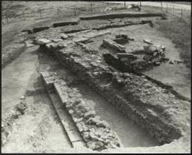 Αρχαία Άβδηρα. Αρχαϊκό τείχος. Άποψη από ΒΑ.