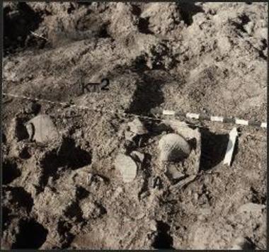 Τομή VIΔ, κτήριο 2. Αγγεία από στρώμα καταστροφής.