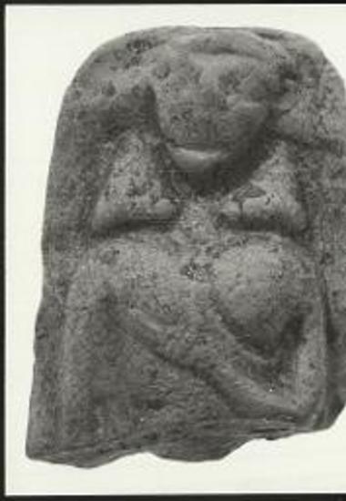 Αρχαία Άβδηρα. Αρχαϊκό τείχος. Θραύσμα ειδωλίου του 7ου π.Χ. αι.