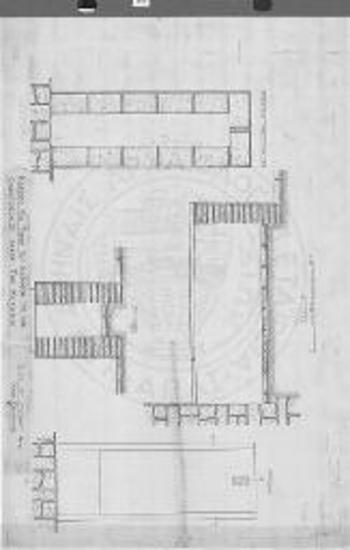 Κατόψεις και κατά μήκος και πλάτος τομαί του υφισταμένου σήμερον κάτωθεν του ΝΑ. σταυροθολίου της κρύπτης τάφου. Εις την κατά μήκος τομήν και κάτοψιν δεξιά, διακρίνεται ότι κατά την κατασκευήν του τάφου προϋπήρχεν ο τοίχος της κρύπτης.