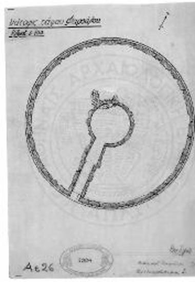 Ο υπό τον τύμβον θολωτός τάφος και τα αναφανέντα ίχνη μυκηναϊκού τάφου υπό το ΒΔ θεμέλιον της θόλου.