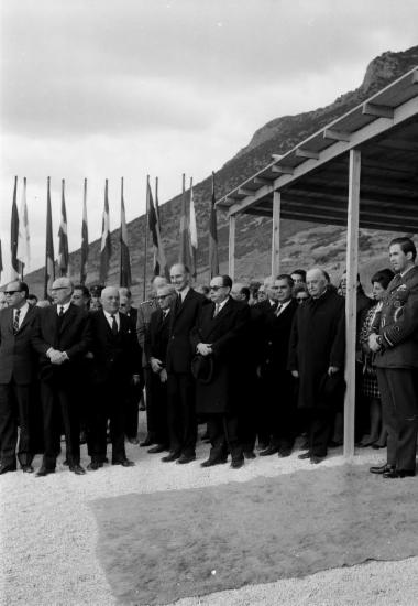 Τελετή Θεμελίωσης Συνεδριακού Κέντρου Δελφών, Δευτέρα 28 Μαρτίου 1966